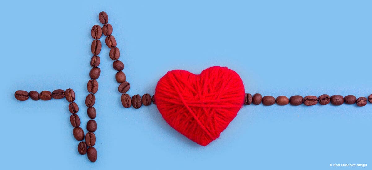 Kaffeebohnen und Herz