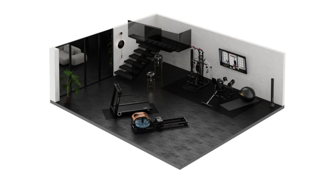 Home Gym im Wohnzimmer